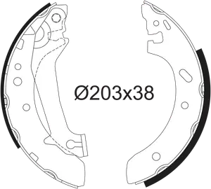 Bromsbacksats VALEO 562632