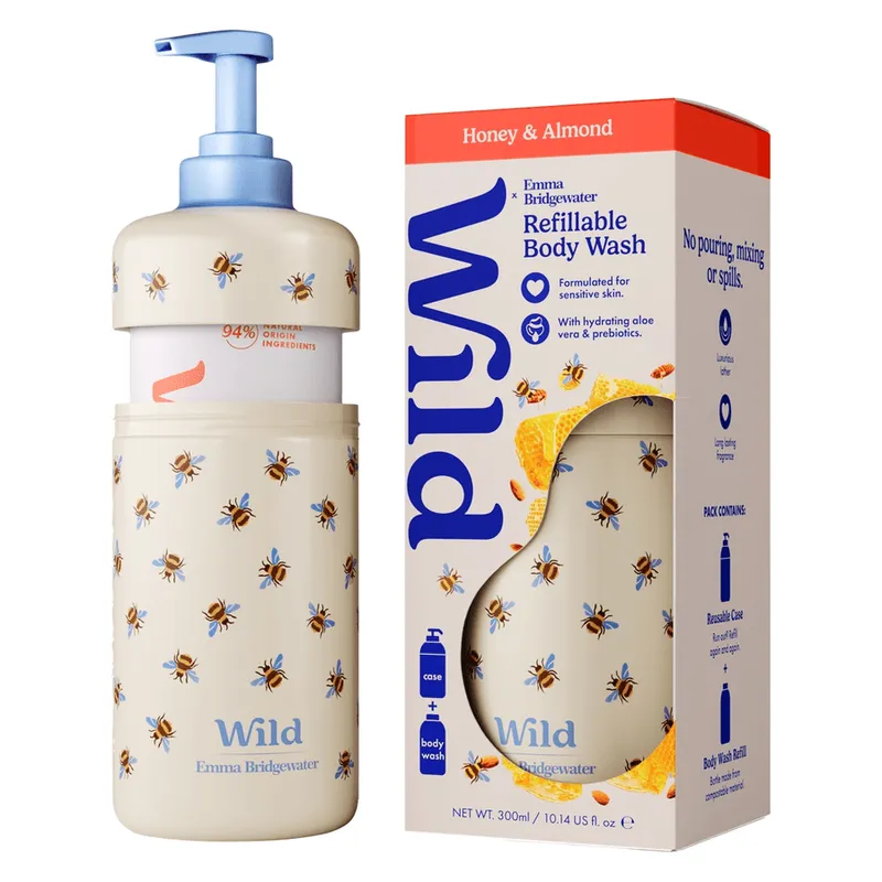Wild Body Wash Bee Case Honey & Almond 300 ml