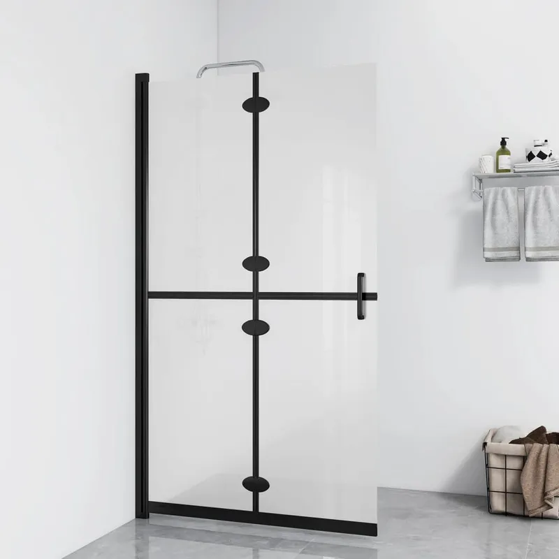 Vidaxl Vikbar Duschvägg, Frostat Glas Esg, 120X190 Cm