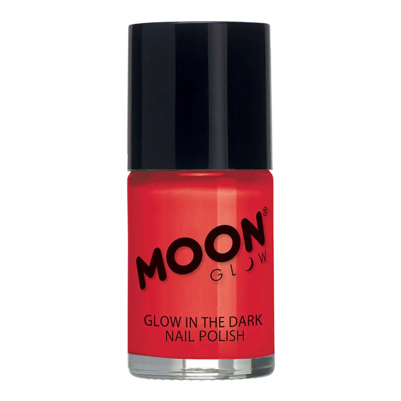 Moon Creations Självlysande Nagellack - Röd