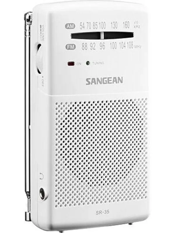 Sangean Pocket Radio with Built-In Speaker - AM/FM - Vit