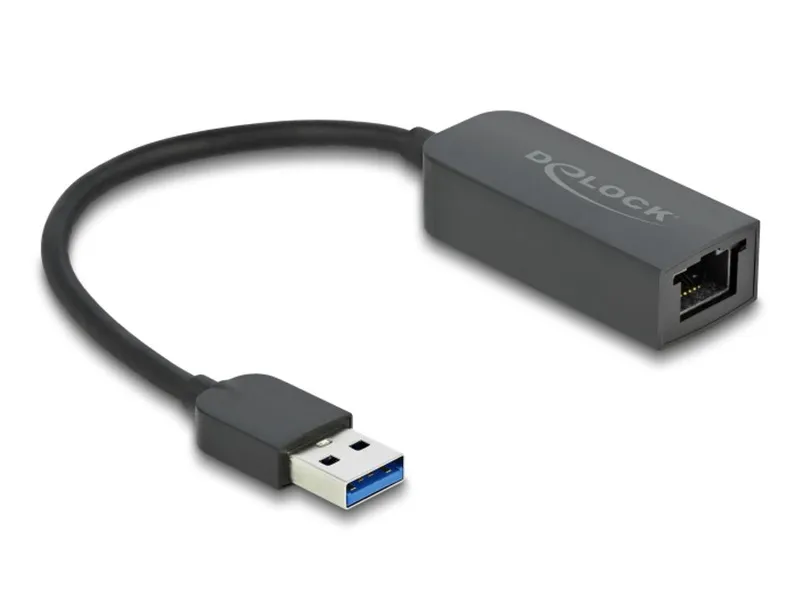 Delock USB-A nätverksadapter 2.5 Gigabit LAN - svart