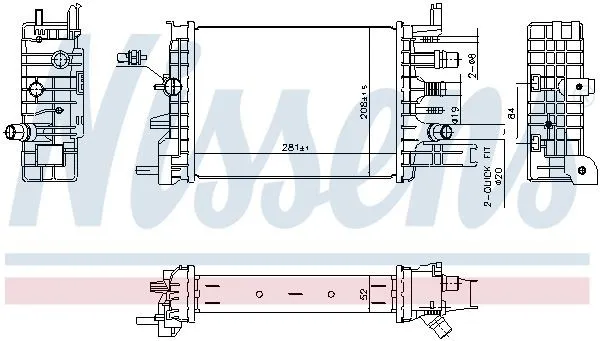 Kylare NISSENS 607033