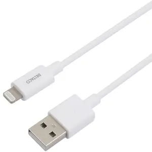 DELTACO synk/laddkabel, 2 m, MFI,USB Typ A ha - Lightning ha