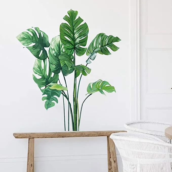 Väggdekal - Monstera lämnar