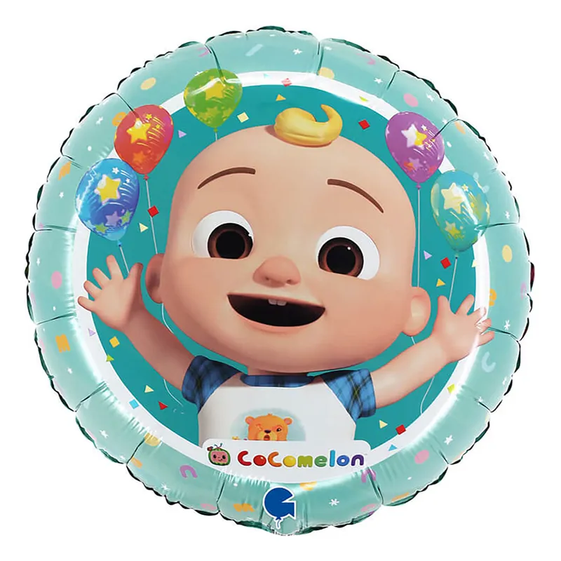 Folieballong, Cocomelon, Rund - 46cm