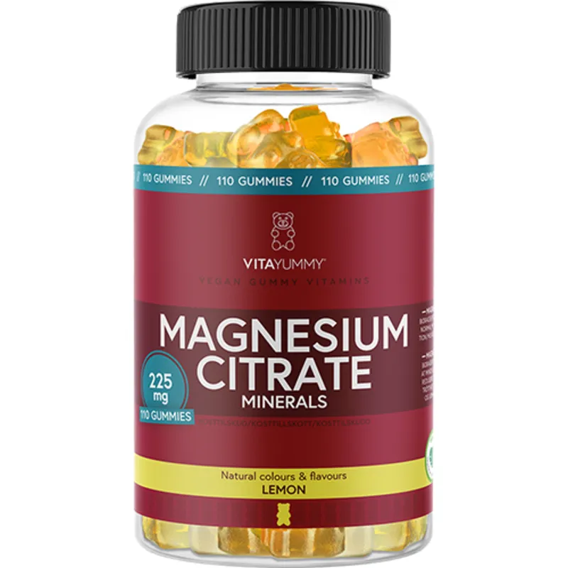 VitaYummy Magnesium Citrate, Lemon, 110 Gummies
