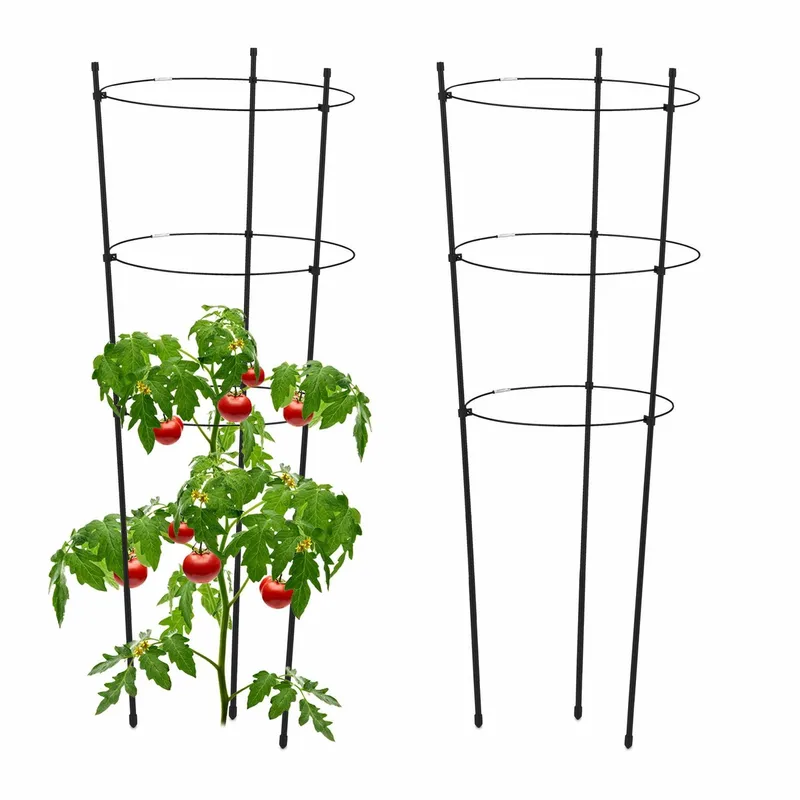 Växtstöd 76 cm svart, set om 2