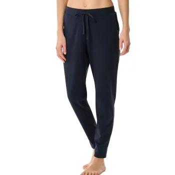 Schiesser Mix and Relax Long Cuffs Pants Mörkblå bomull XX-Large Dam