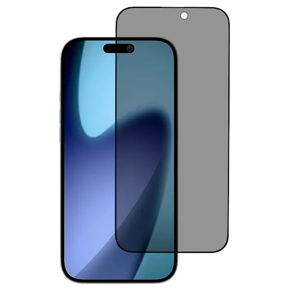 SKALO iPhone 17 Pro Max Privacy Skärmskydd Härdat Glas – Svart