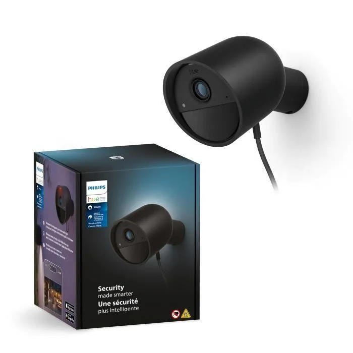 Philips Hue Secure Kamera Med Sladd| Svart 1-pack
