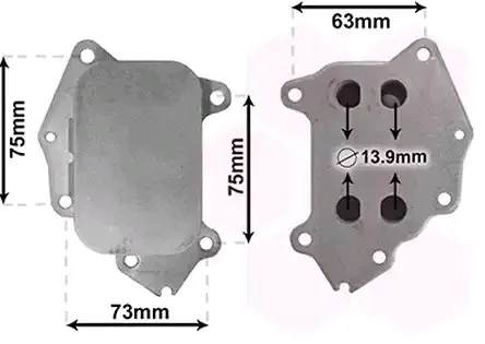 Oljekylare VAN WEZEL 40003396