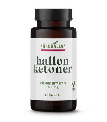 Närokällan Hallonketoner 60 kapslar