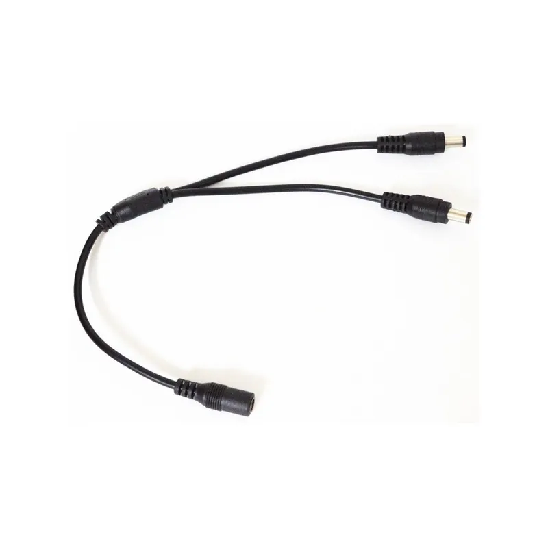DC-kabel splitter - 5V-48V, svart