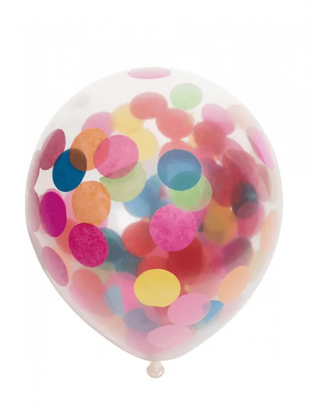 Globos Confetti Balloons Paper Confetti Mix 30cm 6 pcs.
