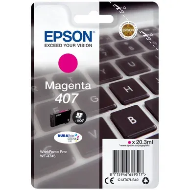 Epson 407 – L size – magenta – original – ink cartridge