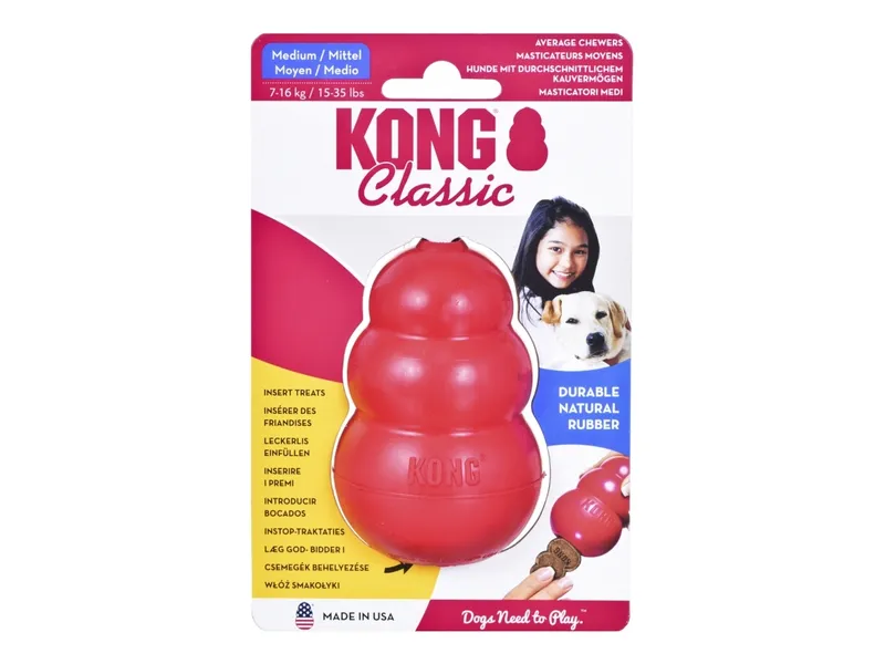Kong Classic Aktiveringsleksak För Hund Röd M