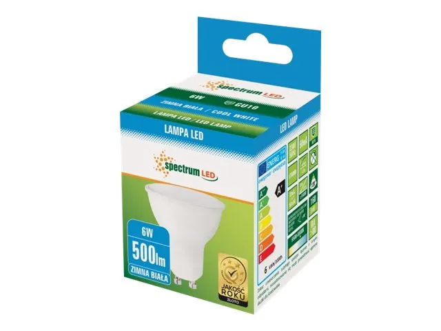 Spotlight LED GU10 6W 6000K