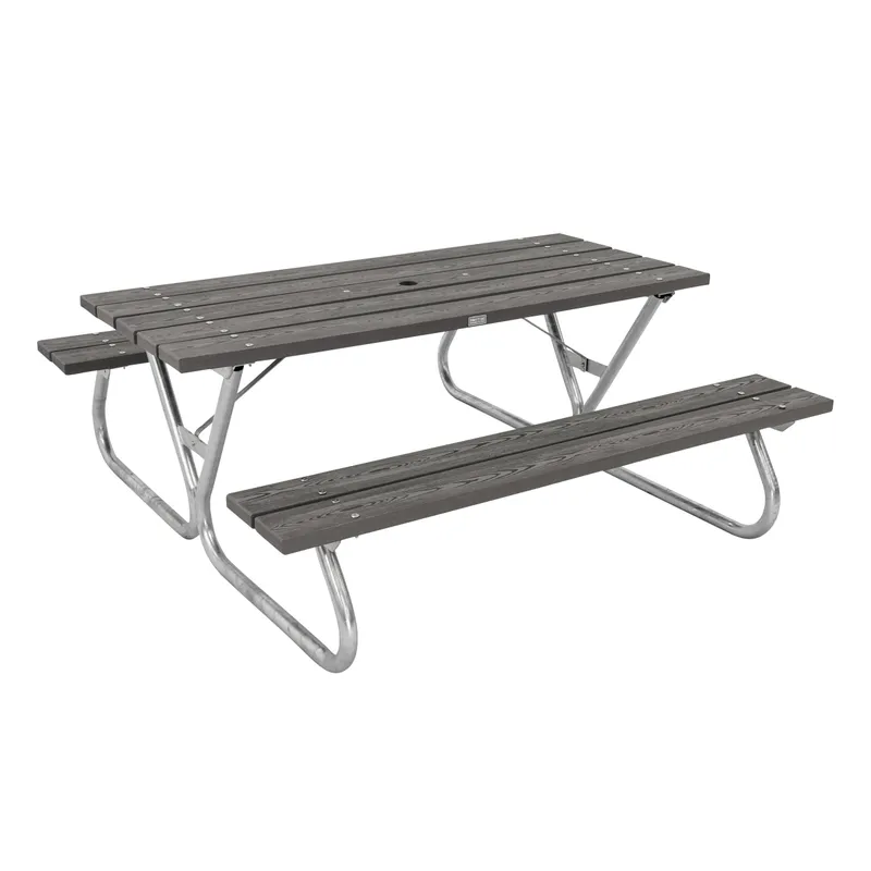 Eden Wood 0908-K7180 Picknickbord 180 cm, komposit Grå