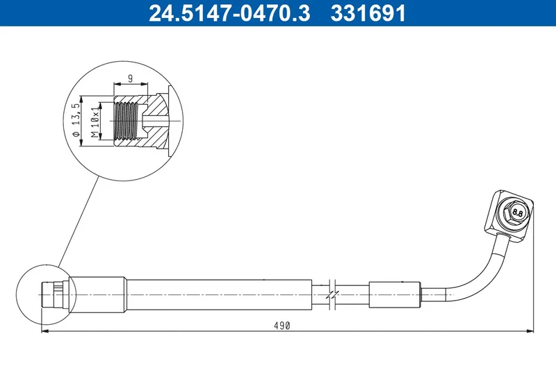 Bromsslang ATE 24.5147-0470.3