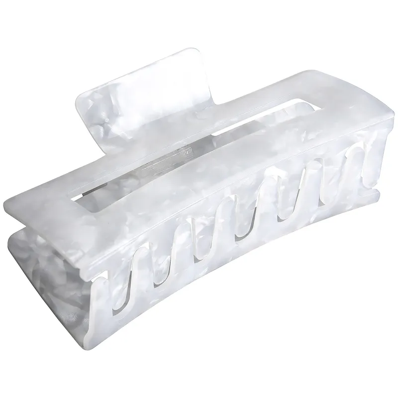 By Lyko Rectangular Acrylic Claw XL White