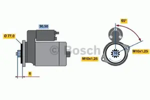 Startmotor BOSCH 0 986 014 141