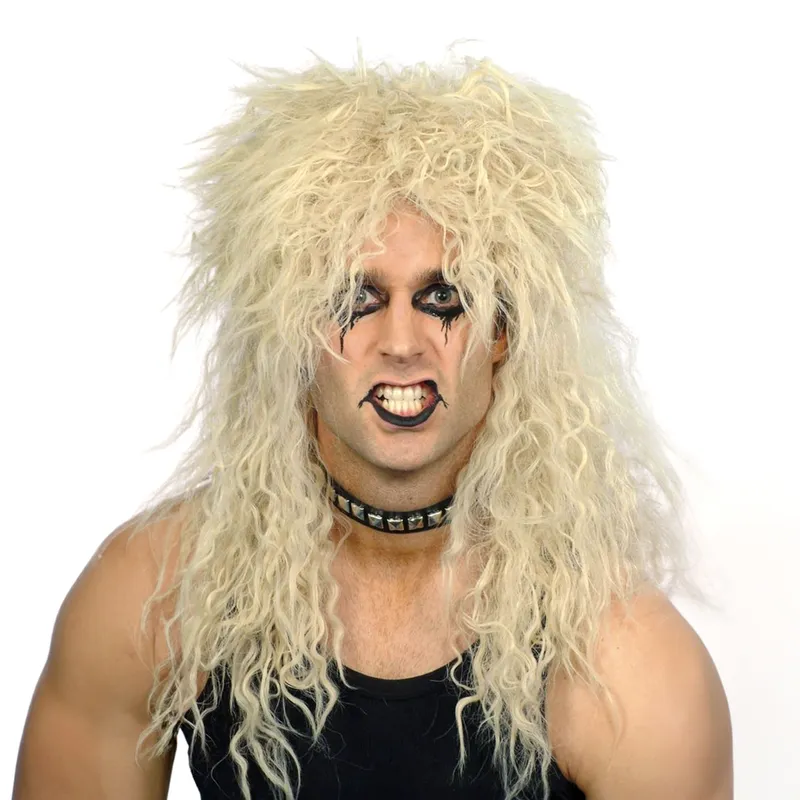 Hårdrockare Blond Peruk – One size