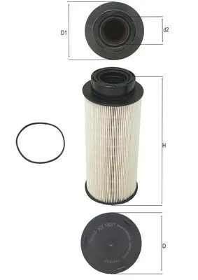 Bränslefilter MAHLE KX 182/1D
