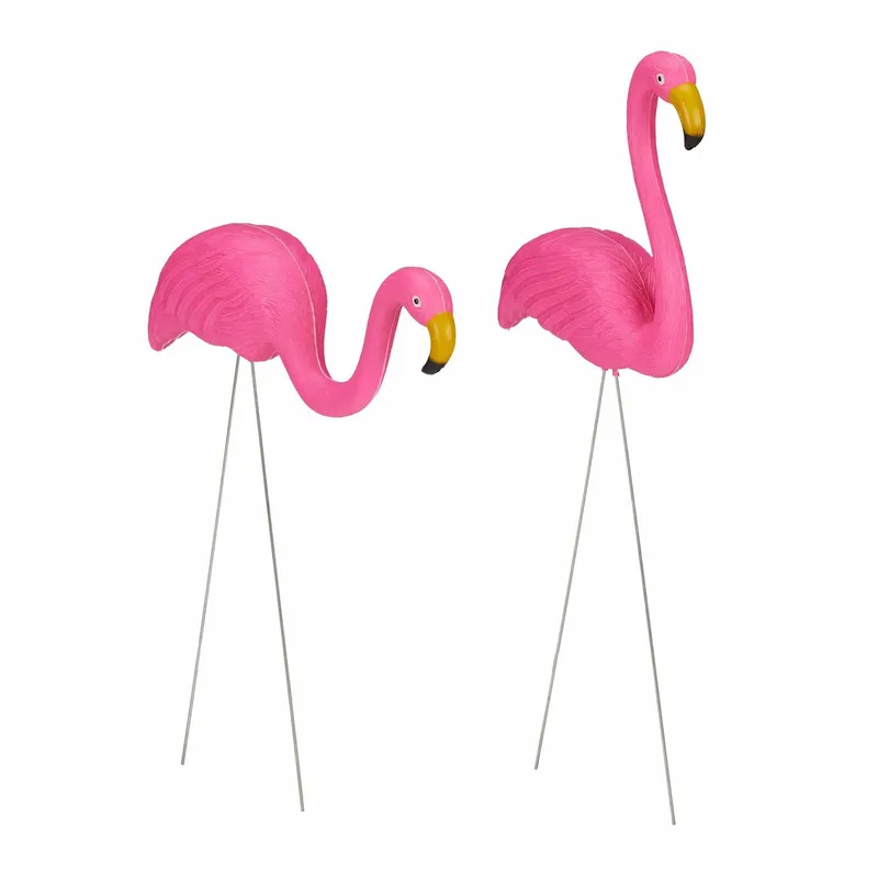 Flamingo prydnadsuppsättning om 2