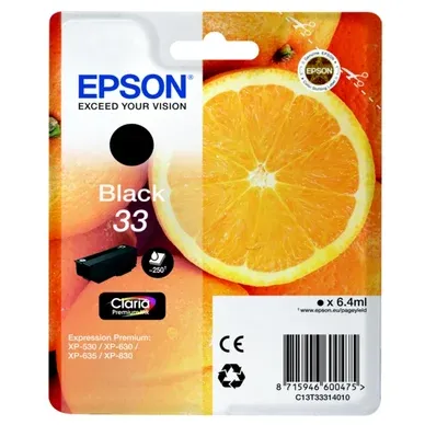Epson bläckpatron 33 original svart 6,4 ml