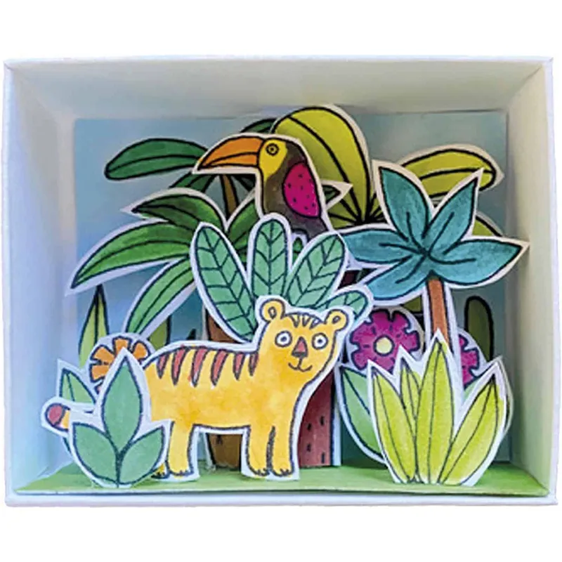 Pyssel – Djungel – Pysselask med figurer