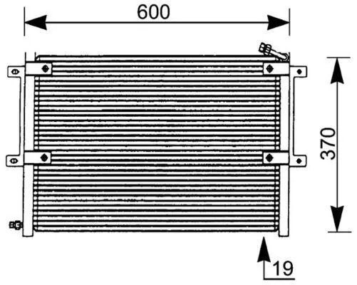 Kondensor, klimatanläggning MAHLE AC 171 000P