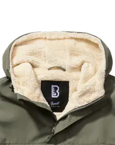 Brandit Windbreaker Anorak - Sherpafoder Svart (#9715)