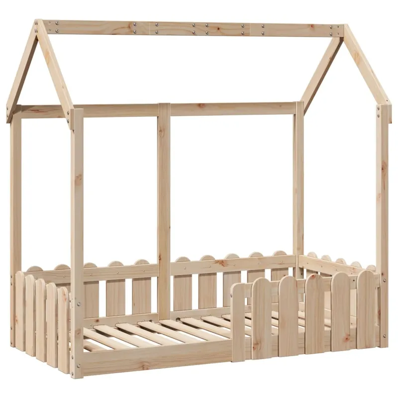 vidaXL Barnesengeramme 70×140 cm heltre furu