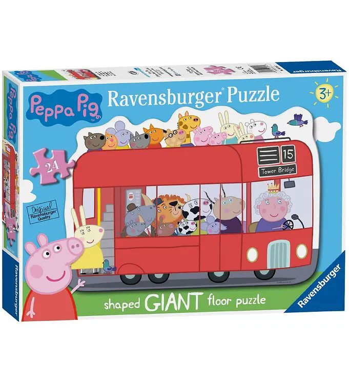 Greta Gris Buss Stort Golvpussel 24 bitar Ravensburger