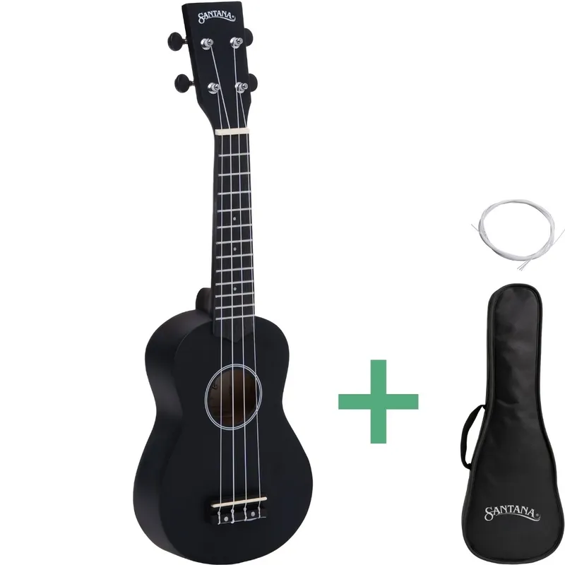 Santana U01 SBK ukulele svart