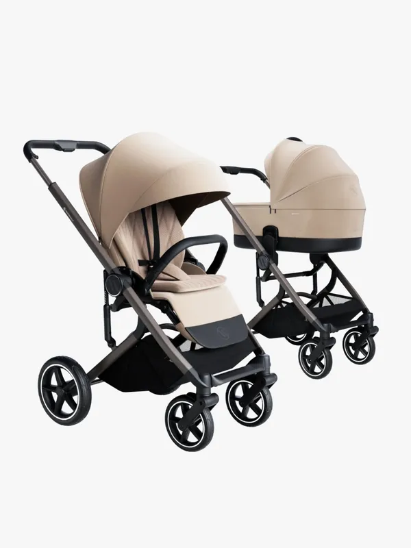 Avionaut Sirius 2 Air Duovagn inkl. Pixel 3 Babyskydd & IQ Orbit Bas, Beige
