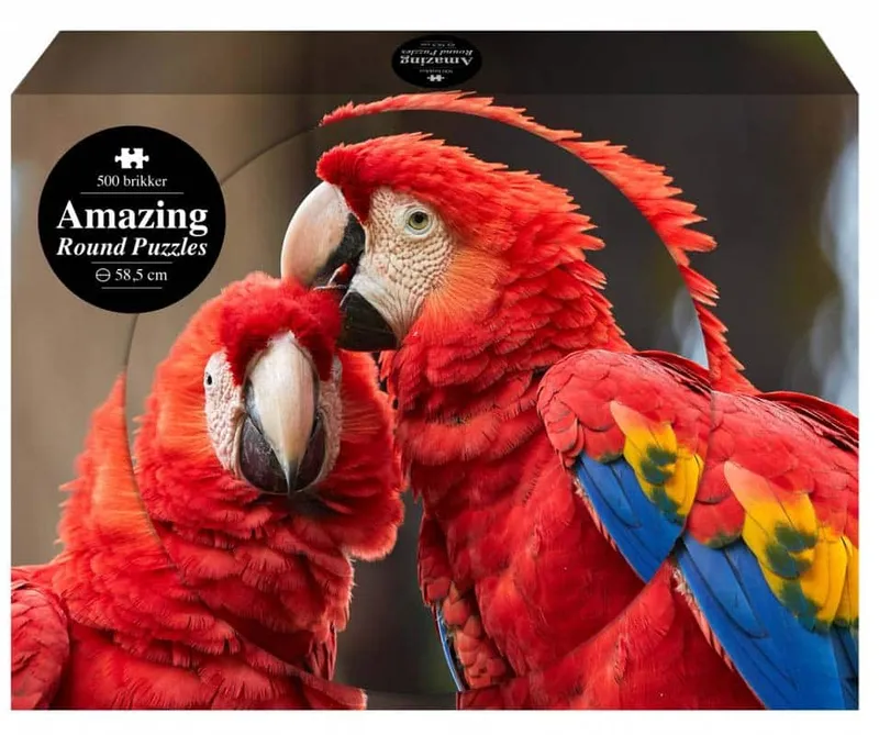 Amazing Runt Pussel – Papegojor 500 bitar