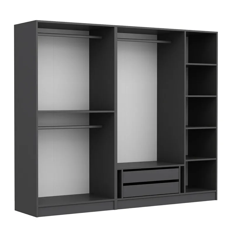 FUNZI LIVING 210 - antracit - v2 Garderob