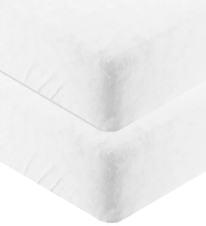 Sebra Lakan - 2-pack - Junior - 70x160 cm - Vit