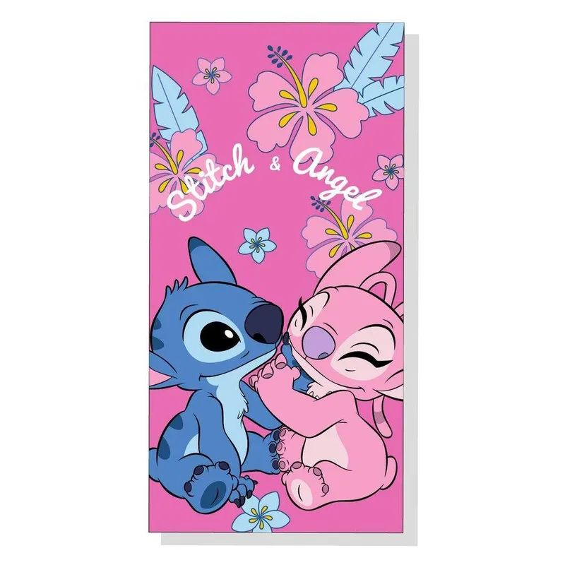 Disney Stitch & Angel mikrofiber strandhandduk