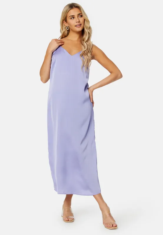 Ellette Satin Dress (#0980)