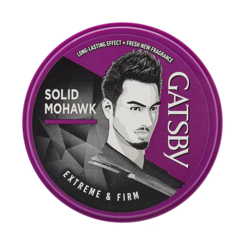 Gatsby Stylingvax Extrem Stark Stadga 75g För Mäns Djärva Frisyrer – Mohawk & Spikig Look – Långvarig Hårstyler (