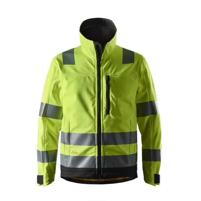 SOFTSHELLJACKA AW HV KL3 VARSELGUL/SVART STL XS | Beijerbygg Byggmaterial