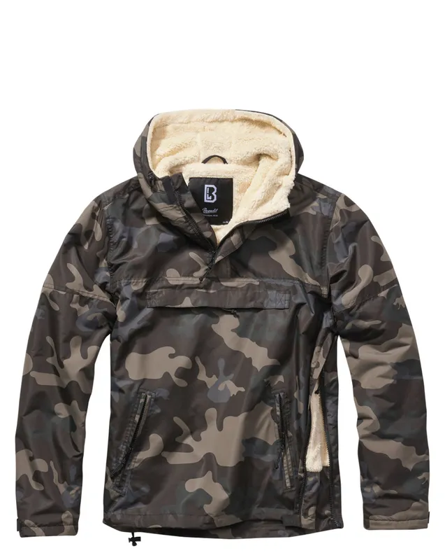 Brandit Windbreaker Anorak - Sherpafoder Oliv (#9937)