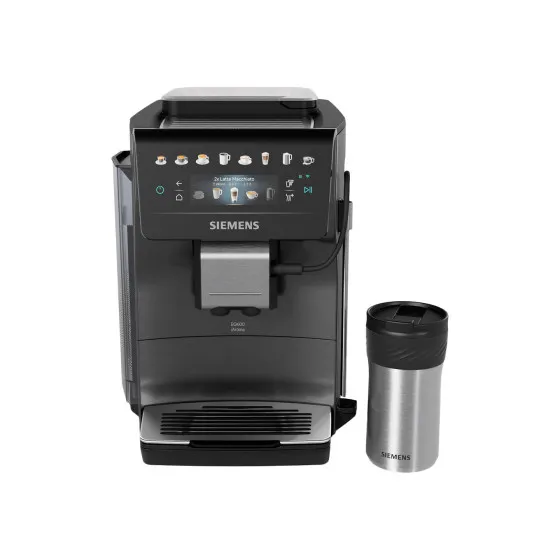 Siemens EQ600 iAroma TP607ET8 helautomatisk kaffemaskin bönor - svart