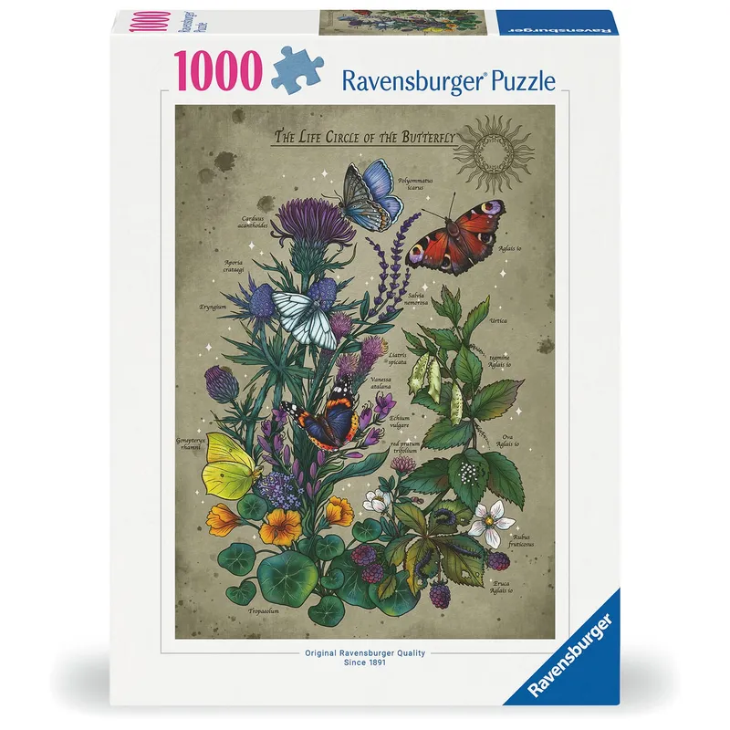 Lifecircle Butterfly Pussel 1000 bitar, Ravensburger