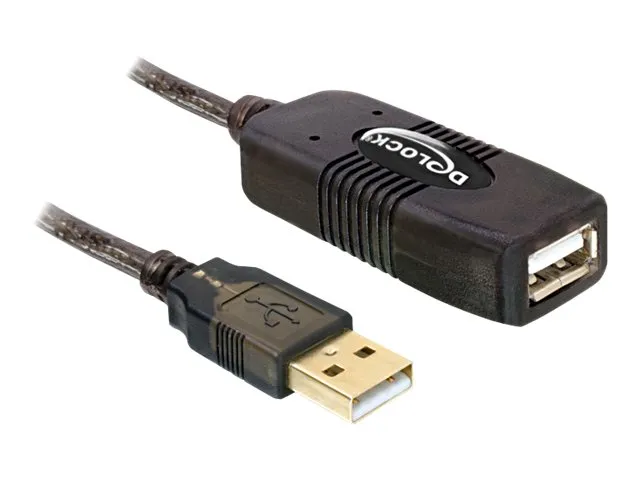 Delock USB 2.0-förlängningskabel, aktiv 15m