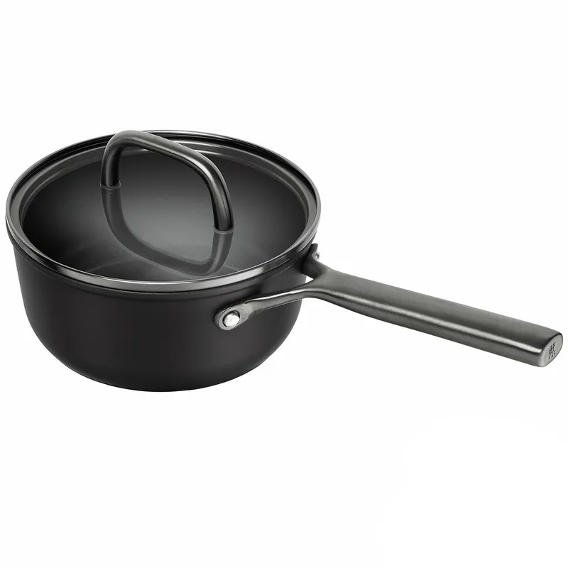 Zwilling Milano kastrull med glaslock 18 cm, svart