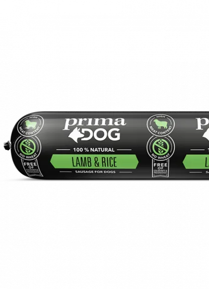 Lamm & Ris Köttkorv Hundfoder - 12 x 800 g